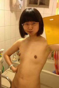 Asia girl with glasses 13